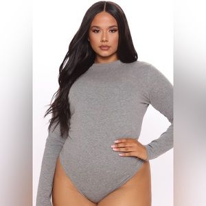 NWT Fashion Nova Melanie Mock Neck Bodysuit